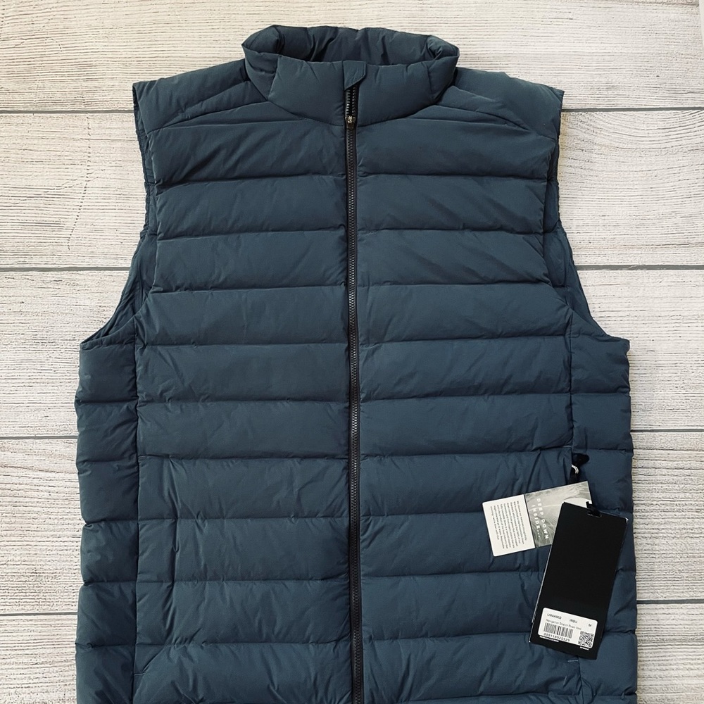 SOLD! Sold NWT LULULEMON Navigation Down Puffer Vest BLUE  M SOLD OUT COLOR - Picture 11 of 13